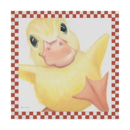 Trademark Fine Art Myles Sullivan 'Farm Friends II Border' Canvas Art, 14x14 WAP03151-C1414GG
